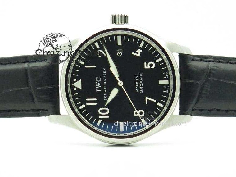 MIROTIME 0423 Mark XVI 1:1 Best Edition MK Maker SS Black Dial A2892 On Black Leather Strap Chic 7371